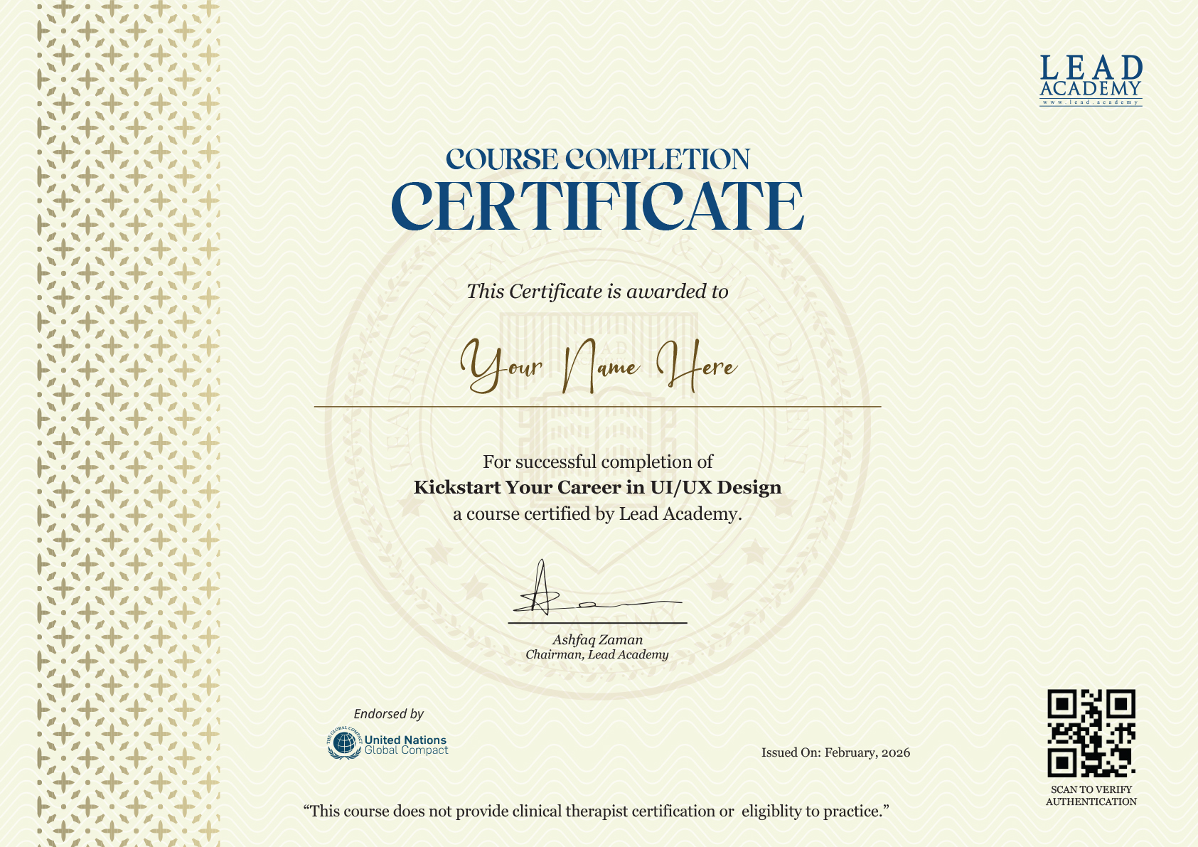 certificate